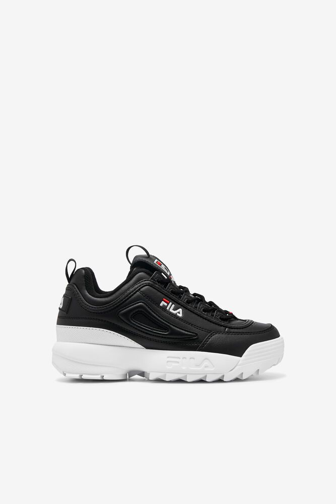 Fila Disruptor 2 Trainers Black/White - Kids - 09875JPSZ